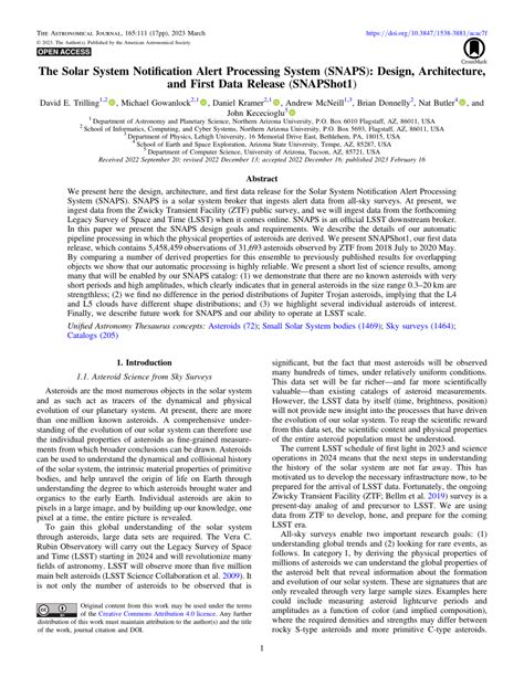 (PDF) The Solar System Notification Alert Processing System (SNAPS ... - wintechmobiles.com