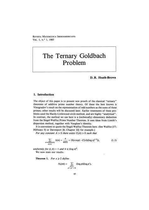 (PDF) The ternary Goldbach problem - ResearchGate - wintechmobiles.com