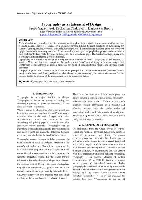 (PDF) Typography as a statement of Design - muktibox.com