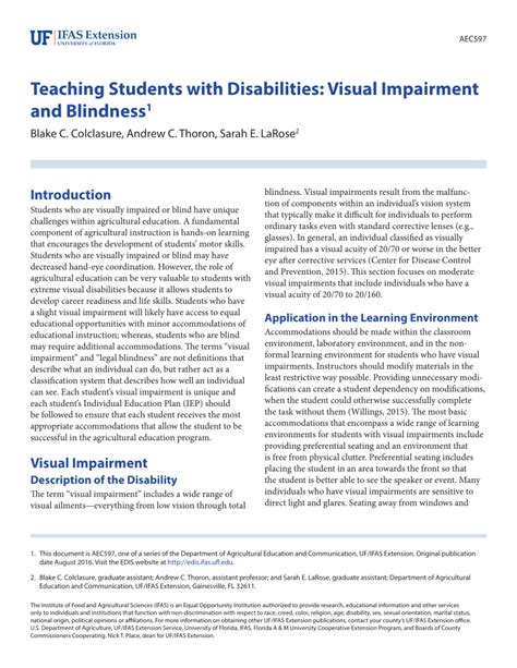 (PDF) Teaching students with visual impairment