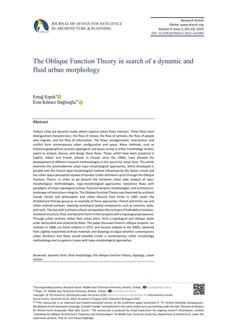 (PDF) The Oblique Function Theory in search of a dynamic and.