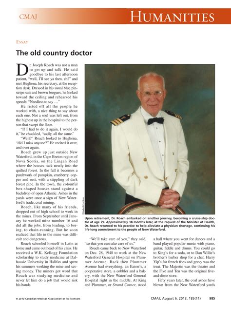 (PDF) The old country doctor - ResearchGate