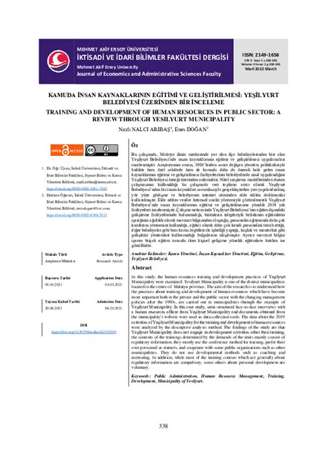 (PDF) Training and Development of Human Resources in Public . 