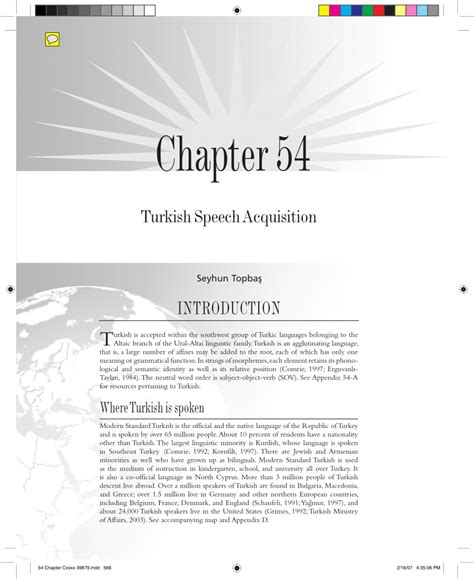 (PDF) Turkish speech acquisition.