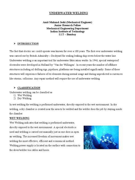 (PDF) Underwater Welding - A Review - raincitystudios.com