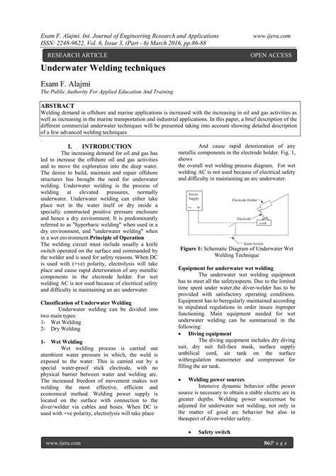 (PDF) Underwater Welding Techniques - Academia.edu - raincitystudios.com