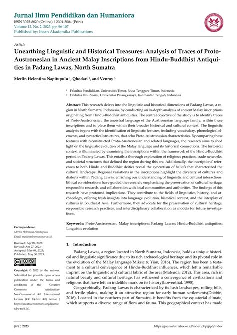 (PDF) Unearthing Linguistic and Historical Treasures: Analysis of ... - wintechmobiles.com