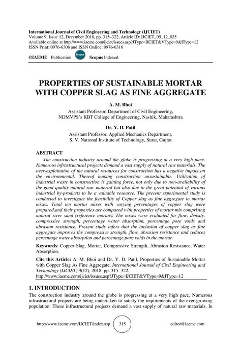 (PDF) USE OF COPPER SLAG AS SUSTAINABLE AGGREGATE …