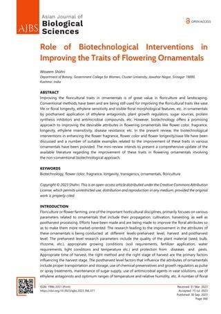 (PDF) Use of Ornamentals in Landscaping a review - ResearchGate - raincitystudios.com