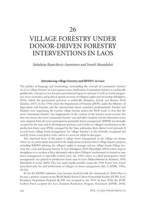 (PDF) Village forestry under donor interventions in Laos - raincitystudios.com