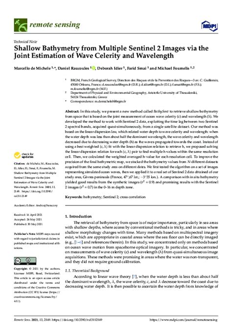 (PDF) Wave celerity from video imaging: A new method