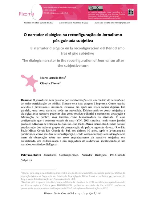 (PDF) narrador dialógico na reconfiguração do ... - Academia.edu