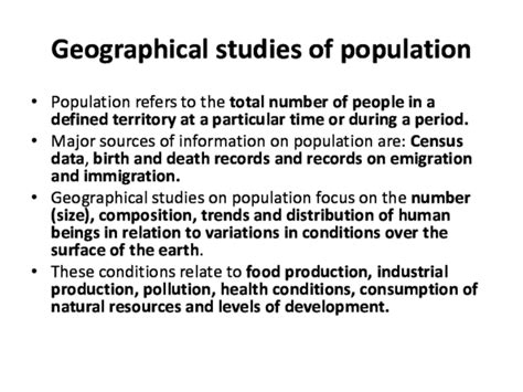 (PPT) population geography slides Saviour Gidi