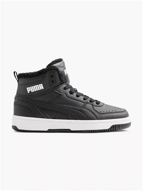 (Puma) Mid Cut REBOUND JOY in schwarz-weiß DEICHMANN