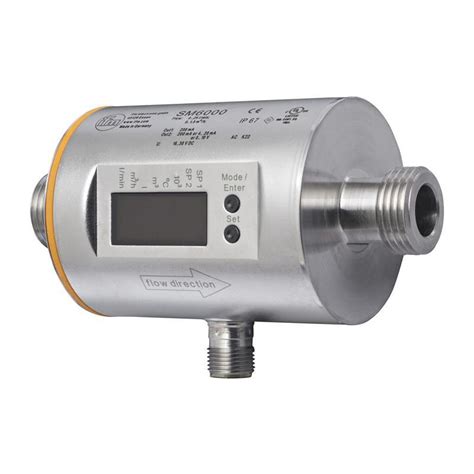 (SM6000) Magnetic-Inductive Flow Meter from IFM ELECTRONIC