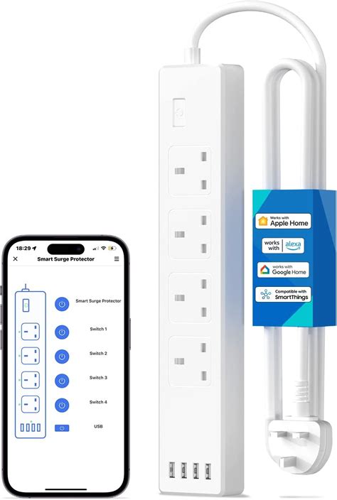 (Updated) meross Smart Power Strip, Support Apple HomeKit, …