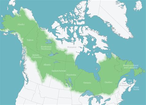 (a) The location of the boreal zone (NRCan North American boreal …