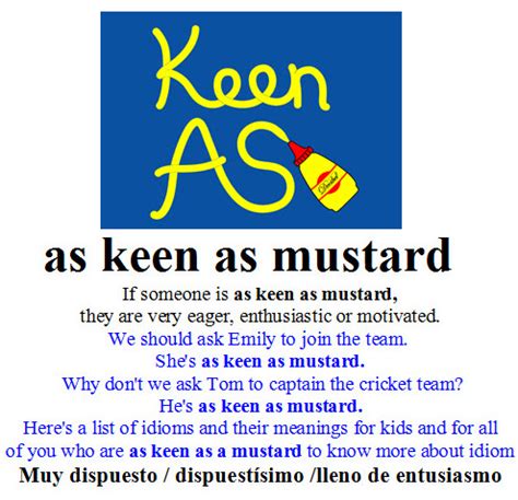 (as) keen as mustard Definition & Meaning - Merriam …