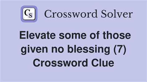 (literary) a blessing (7) Crossword Clue Wordplays.com