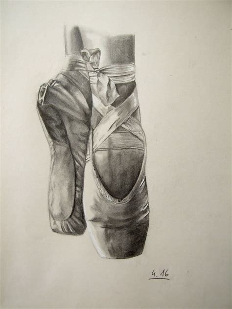 ** Unleash Your Creativity with Exquisite Drawing of Pointe Shoes