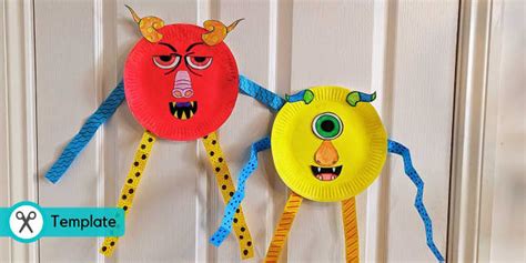 * NEW * Paper Plate Feelings Monsters Emotional Literacy Crafts