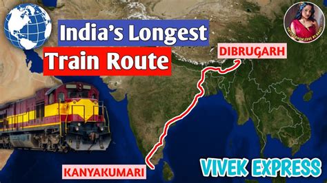 *4* Longest Train Route in INDIA 🇮🇳 - YouTube