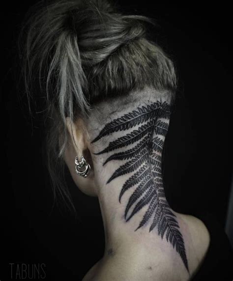 , blacktattooneck Neck tattoo, Black tattoos, Undercut tattoos