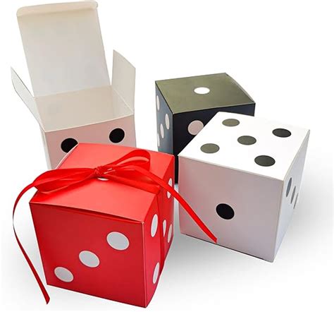 casino dice party favor boxes