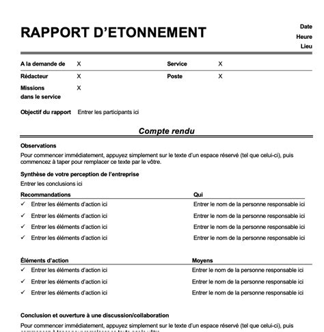 : Rapport d