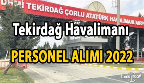 çorlu havalimanı iş ilanları