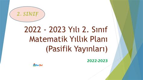 2023 2023 5. sınıf matematik yıllık plan