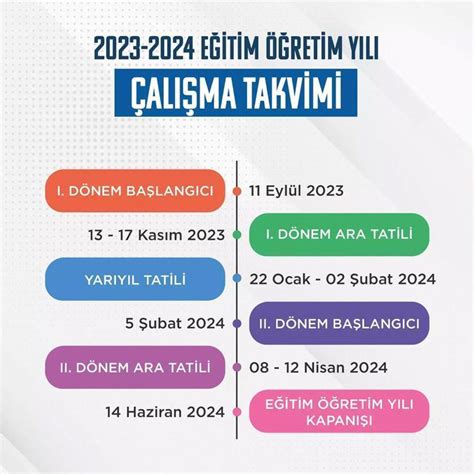 2023 23 eğitim öğretim yılı ara tatil