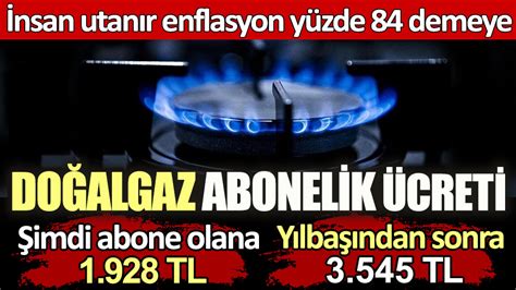 2023 doğalgaz abonelik ücreti