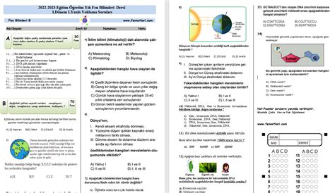 8.sınıf fen konuları 2023