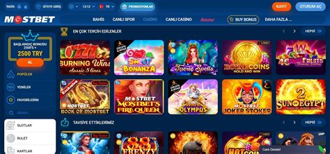 Mostbet online slotlar