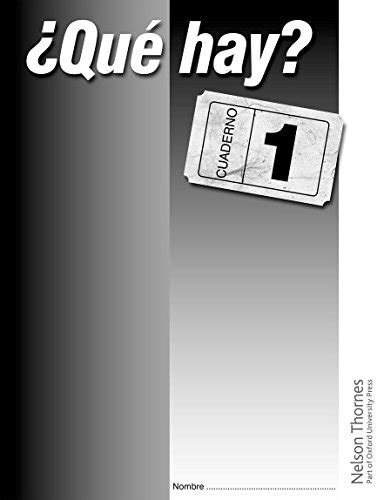 ?Que Hay? Cuaderno 1 by Christine Haylett - 9780748799527