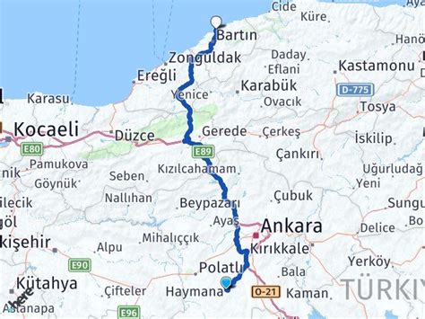 ankara haymana arası kaç km