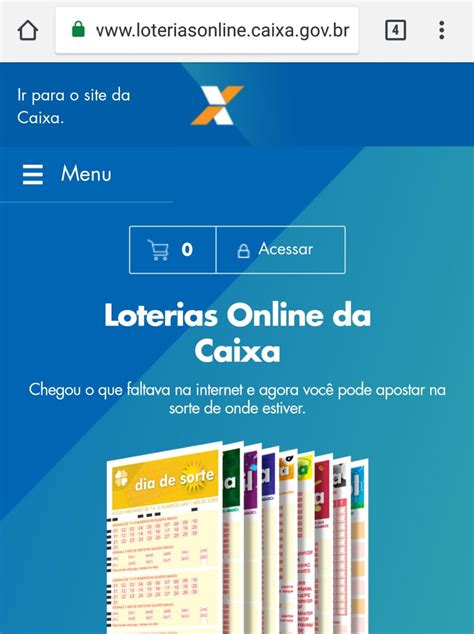 apostas online nas loterias da caixa site caixa.gov.br