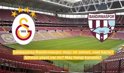 bandırmaspor maçı saat kaçta