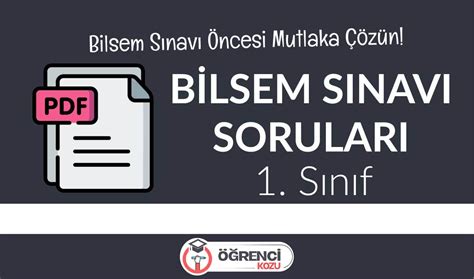 bilsem 1.sınıf soruları 2023