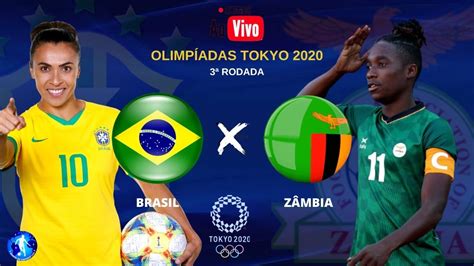 brasil e zambia ao vivo