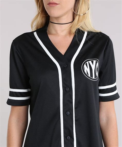 camisa baseball feminina