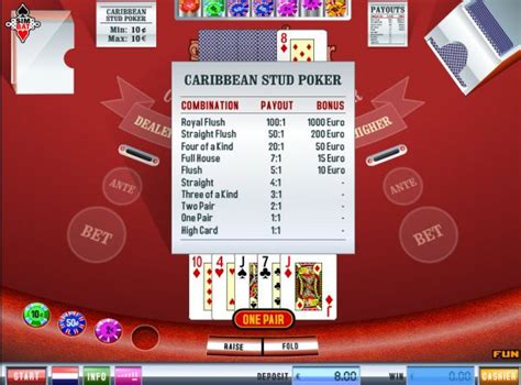 caribbean stud poker 5 1 bonus