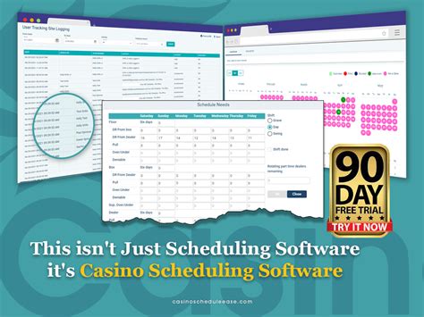 casino scheduling software