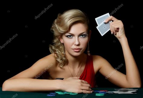 cassino mulher gostosa jogando baralho