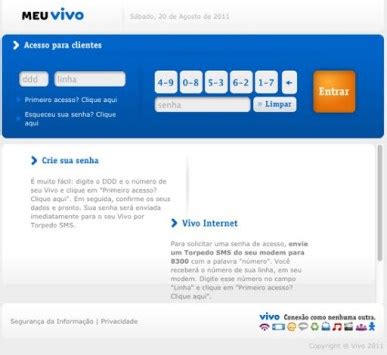 como me cadastrar na vivo pela internet