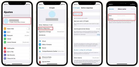 como mudar a senha do icloud que esqueci