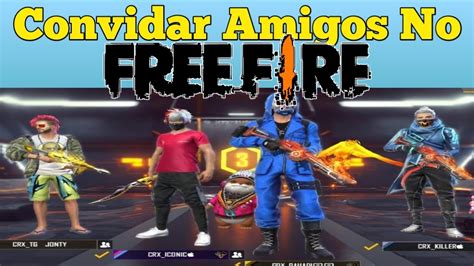 convidar amigo free fire