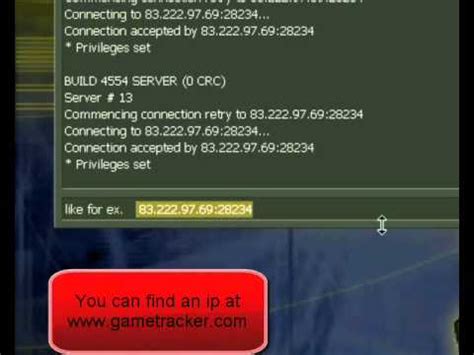 counter strike 1.6 connect ip