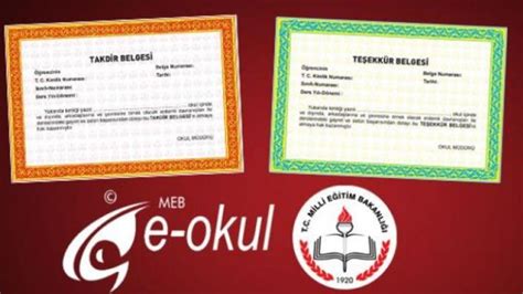 e okul taktır tesekkur hesaplama